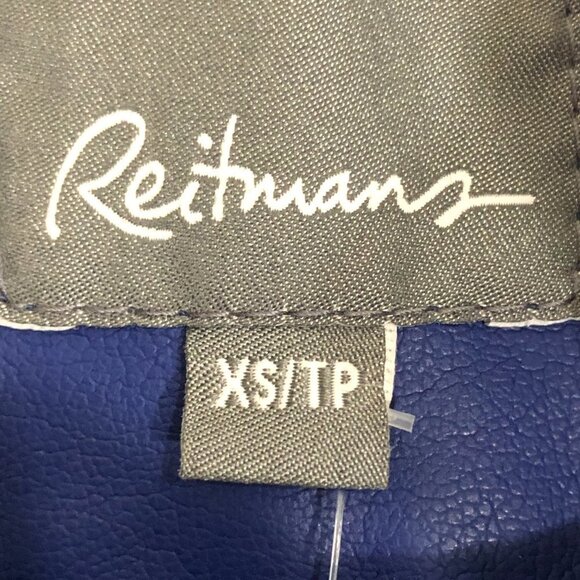 Womens Blue Faux Leather Jacket. Size XS. Brand NEW. NWT - Picture 6 of 8